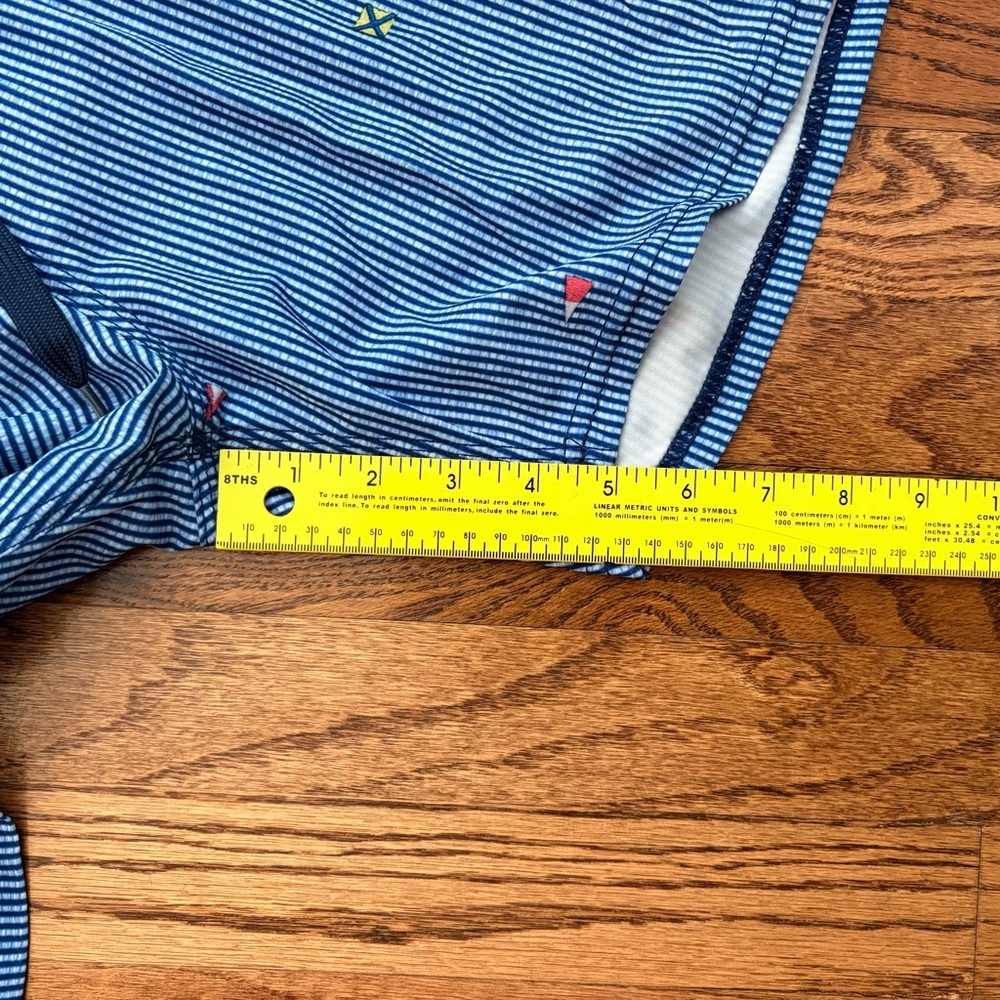 Sperry Swim Trunks Blue Striped Nautical Print Size XL - Picture 9 of 9